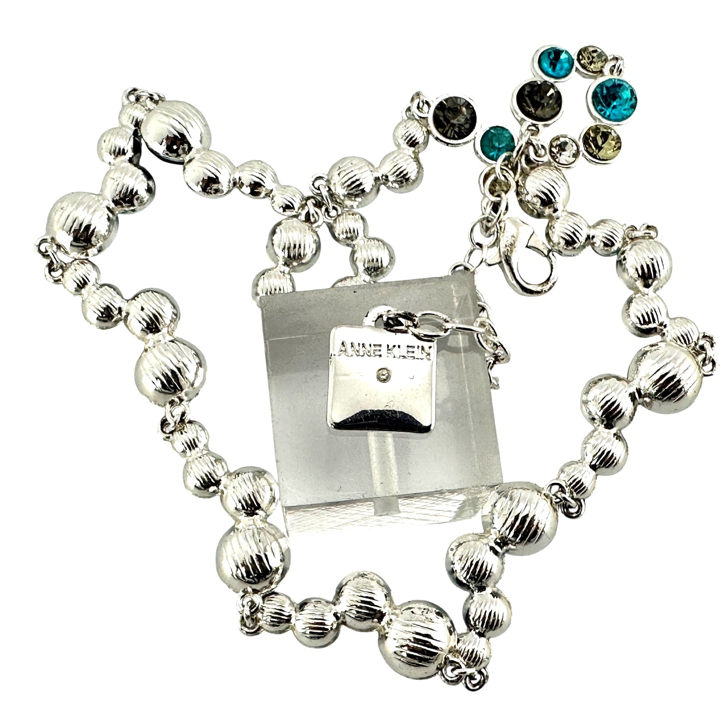 Anne Klein rhinestone necklace – on display