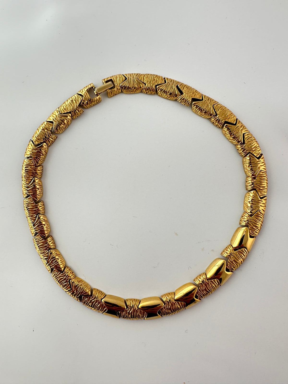 Modernist gold-tone collar choker — photo 4