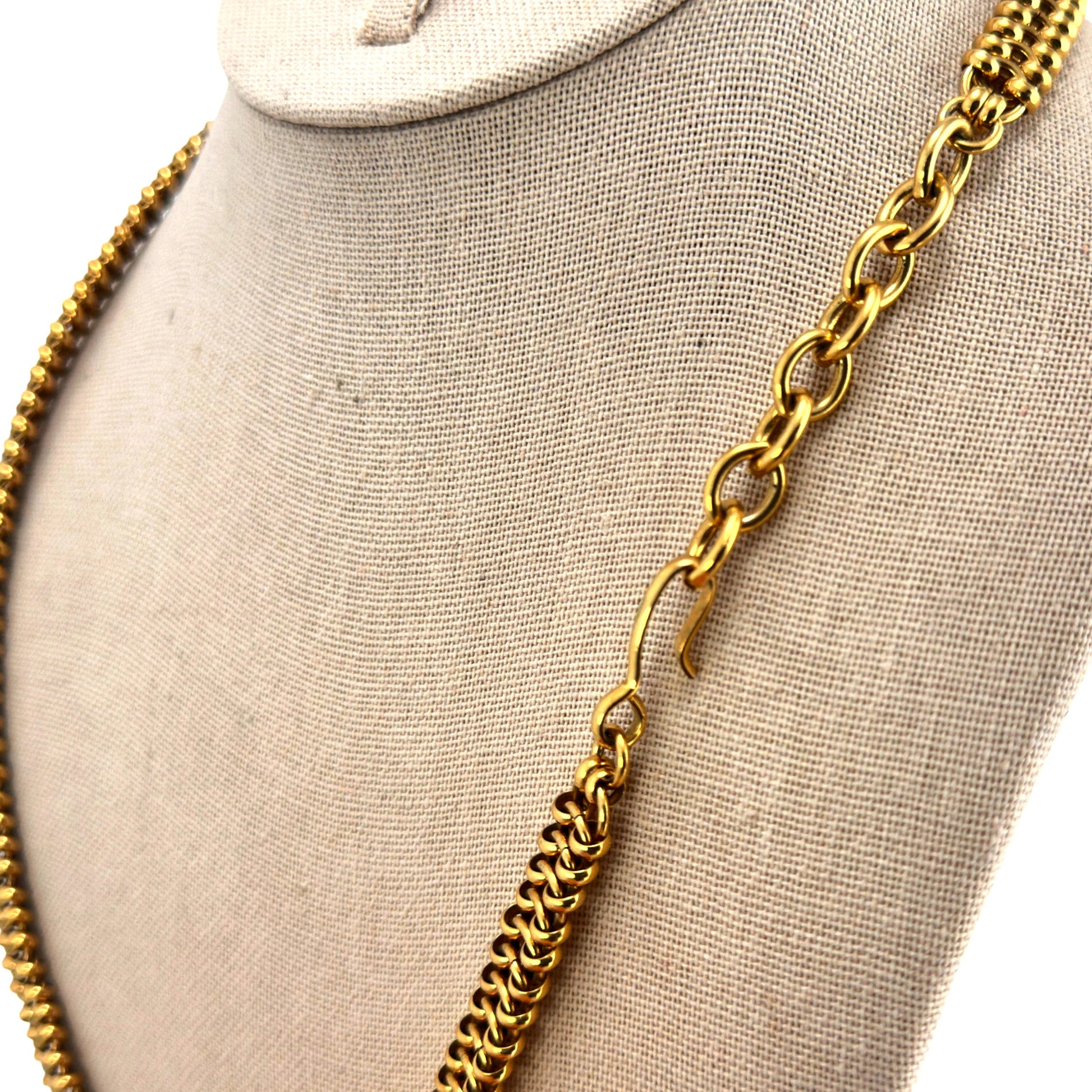 Gold-tone necklace – angled view