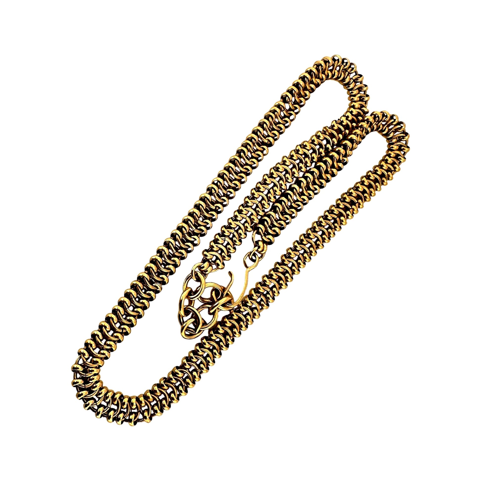 Gold-tone necklace – detail