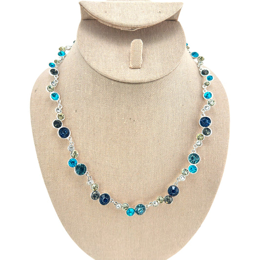 Anne Klein rhinestone necklace – front view