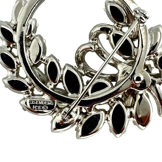 Eisenberg Ice Rhinestone & Crystal Brooch