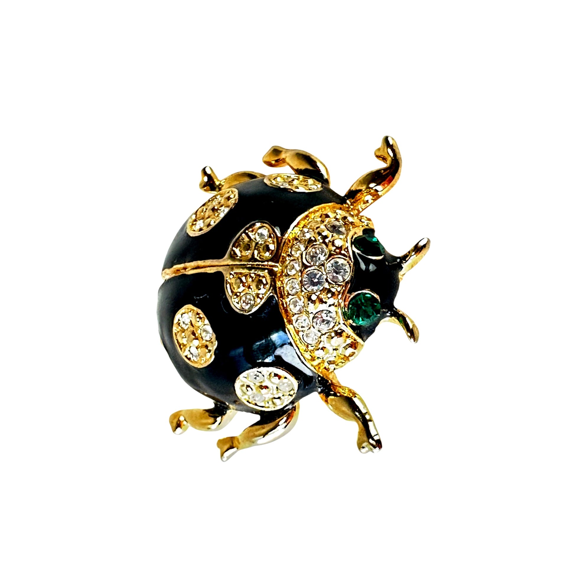 Beetle brooch – angled view