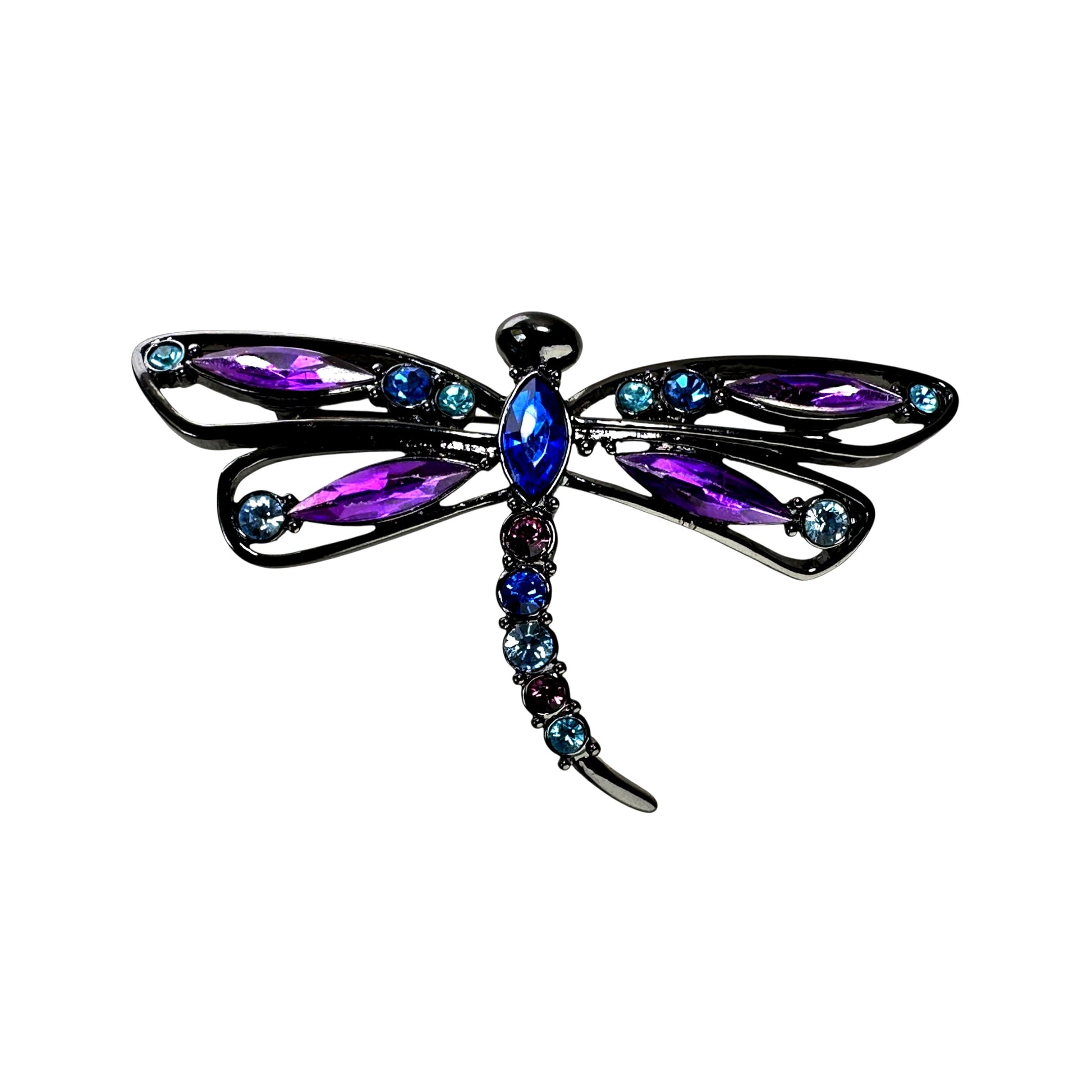 Dragonfly brooch – angled view
